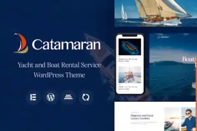 catamaran yacht and boat rental wordpress theme
